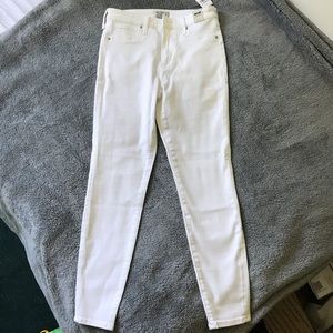 A&F Simone High Rise White Jeans sz 4/27S NWT